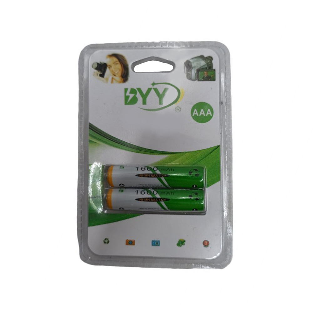 ΒΥΥ Επαναφορτιζόμενες Μπαταρίες AAA Ni-MH 1600mAh 2τμχ